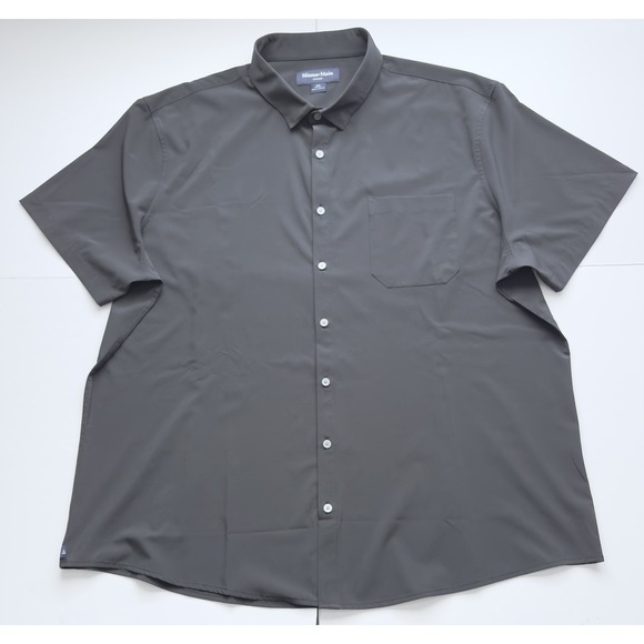 Mizzen+Main Leeward Performance Classic Fit Short Sleeve Button Down Shirt 3XL - Picture 2 of 7